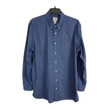 LL Bean Mens Shirt Size Button Down xl-Tall Blue Checker Long Sleeve Poc... - £26.73 GBP