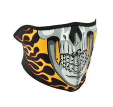 Balboa WNFM061H Neoprene 1/2 Face Mask - Burning Skull - £11.36 GBP