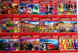 500 Pc Jigsaw Puzzles 18.25”x11” 1/Pk s20k, Select Apples, Boats or Welcome Pots - £2.38 GBP