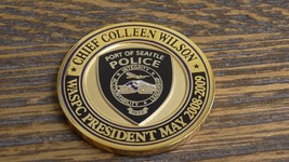 WASPC President Chief Colleen Wilson Port of Seattle Police Challenge Coin - £24.12 GBP