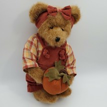 Boyd&#39;s Bears Penelope P Punkinbeary Holding Pumpkin Plush 16&quot; Fall Winter  - £21.31 GBP