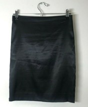 Shai &amp; Co. Women&#39;s 28 waist Black Silk Skirt 20 Inches Long with Back Slit - £19.77 GBP
