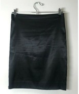 Shai &amp; Co. Women&#39;s 28 waist Black Silk Skirt 20 Inches Long with Back Slit - £19.70 GBP
