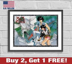 3x3 Eyes Poster 18&quot; x 24&quot; Print Anime Retro 80s 90s Manga Wall Art Decor 4 - £10.65 GBP