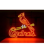 MLB St Louis Cardinals Baseball Beer Bar Neon Light Sign 15&quot; x 14&quot; - £390.13 GBP
