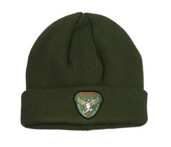 Staple Pigeon Brand OD Green Cuffed Ribbed Knit Beanie Watch Cap Winter Hat - £14.91 GBP