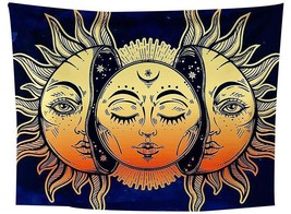 Printed Sun And Moon Tapestry Multifunctional Tapestry Sitting Blanket W... - $10.29+