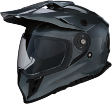 Z1R Adult Range Dual Sport Solid Color Helmet Dark Silver XL - £104.19 GBP