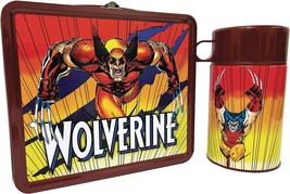 Marvel - WOLVERINE Retro Style Metal Lunch Box &amp; Beverage Container - £22.45 GBP