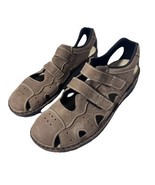 Berkemann Hamburg  1885 UK Brown Leather Comfort Sandals Size 9.5 - $54.23 CAD