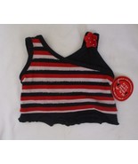 Build A Bear Workshop Black Red &amp; White Stripe Tank Top NEW - $11.42 CAD