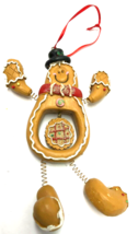 Kurt Adler Gingerbread Man Springy Legs and Arms Christmas Ornament - £3.78 GBP