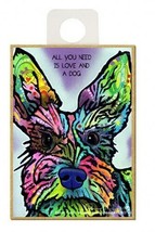 All You Need Is Love And A Dog Schnauzer Pop Art NEW Fridge Magnet  2.5x... - $5.86