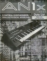 Yamaha AN1x Analog Modeling Synthesizer Keyboard Original Data List Manual # 2 - £27.23 GBP