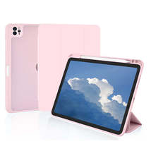 Anymob iPad Case Pink Acrylic PU leather Magnetic Split Smart Silicon with Pen S - £22.06 GBP