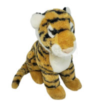 12&quot; Vintage 1987 Dakin Orange Brown Striped Tiger Stuffed Animal Plush Toy - £37.21 GBP