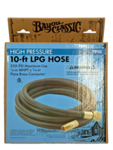 Bayou 7910 LPG Hose 1/4&#39;&#39; ID x 10&#39; ft L MNPT x FNPT Flare Swivel Thermop... - $29.69