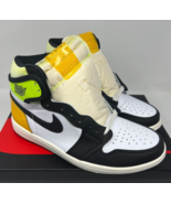Nike Air Jordan 1 Retro High OG White Black Volt University Gold Shoes S... - £139.80 GBP