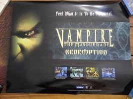 Vampire The Masquerade Redemption PC Video Game Poster 28&quot; X 19 1/2&quot; - £39.56 GBP