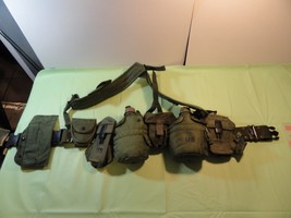 VIETNAM ERA LC-1 LOAD CARRYING SUSPENDERS ALICE CLIP OD GREEN LBE RIG LA... - $80.99