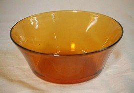 Vintage KIG Amber or Root Beer Glass Soup Cereal Bowl Press Glass Indonesia  - £11.64 GBP