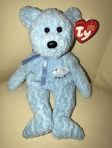 New Ty Its A Boy Bear Beanie Baby 8&quot; NWT Soft Blue Stork Carrying Baby E... - £11.95 GBP