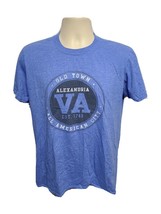 Old Town Alexandria VA All American City est 1749 Adult Medium Blue TShirt - £11.63 GBP