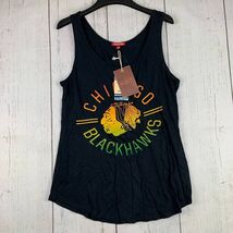 Chicago Blackhawks NHL Mitchell &amp; Ness Black Tank Top New Women - $27.90 CAD