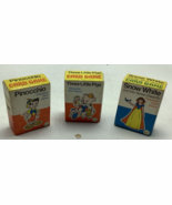Vintage Lot 3 Card Game Box Three Little Pigs Snow White Pinocchio  Russ... - €17,47 EUR