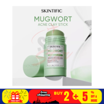 2 X SKINTIFIC Mugwort Acne Clay Mask, Anti Pores &amp; Helps to reduces redness 40g - £35.44 GBP