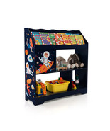 Kids Toy Storage Organizer with Book Shelf and Storage Cabinet-Navy - Co... - €148,83 EUR