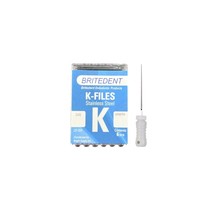 BRITEDENT K-Files 21mm #15 Stainless Steel 6/Pk K2115 - $3.75