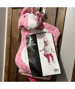 Baby Pink Unicorn Hooded Bubble Vest Halloween Costume Size 12-18 mo NWT - €22,24 EUR