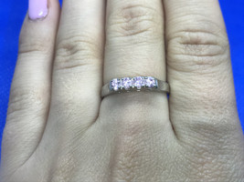 925 STERLING SILVER PINK QUARTZ RING SIZE 8 - $25.02