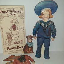 Buster Brown &amp; Tige Large 12&quot; Paper Dolls 1994 Shackman Reproduction COMPLETE - £6.33 GBP