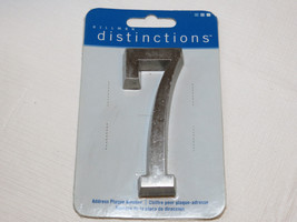 Hillman Distinctions 843287 4 inch Brushed Nickel Die Cast house number ... - $10.29
