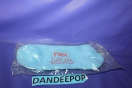 TWA Flight Socks In Package Sealed Light Blue Airline Collectible - $24.74