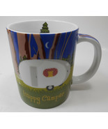 Happy Camper Trailer Porcelain Coffee or Tea Mug 13 Ounces - $9.08