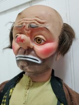 Willie The Clown Vintage 50s Emmett Kelly Ragged Hobo Doll Baby Barry Toy Co Nyc - £33.90 GBP