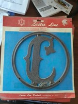 Vintage 6&quot; Lustre Line NOS Decorative plastic Letter &quot; C&quot; - $9.90