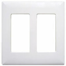 Pass &amp; Seymour Mobile Home/RV White Double Snap On Plate - £6.37 GBP