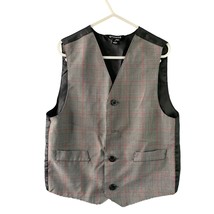 George Boys Size 7 Gray Black Suit Vest - $7.91