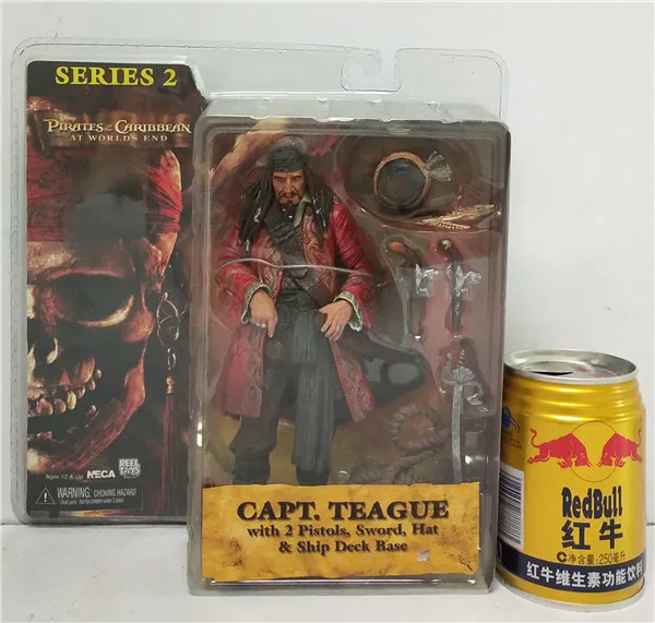 NECA Pirates of the Caribbean CAPT TEAGUE Captain Jack Sparrow F Doll Action - $69.12