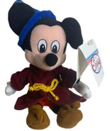 Disney Store Fantasia Mickey Mouse Sorcerer Plush Bean Bag Beanie With Tag - $163.73 MXN