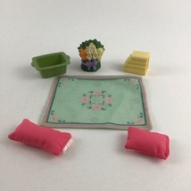 Fisher Price Loving Family Dollhouse Replacement Accessories Rug Flowers... - $41.19