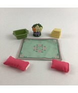 Fisher Price Loving Family Dollhouse Replacement Accessories Rug Flowers... - £38.26 GBP