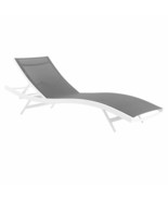 Modway Glimpse Aluminum Mesh Outdoor Patio Poolside Deck Chaise Lounge C... - $390.95 CAD+