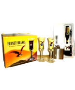 6 Fernet Branca Shot Glasses, Poster, Flask &amp; Model Truck - £98.06 GBP