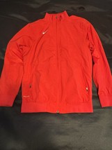 Nike Dri-FIT Red Full Zip Track Jacket Men’s Size Small Lightweight Trai... - $17.27