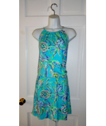 NWT LILLY PULITZER BERMUDA BLUE TURTLE SZN GIANNI SKORT ROMPER L - $80.99